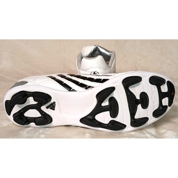 Adidas Soccer Cleats Size 5.5 White/Silver/Red Synthetic Leather Kids/Youth - Picture 9 of 9